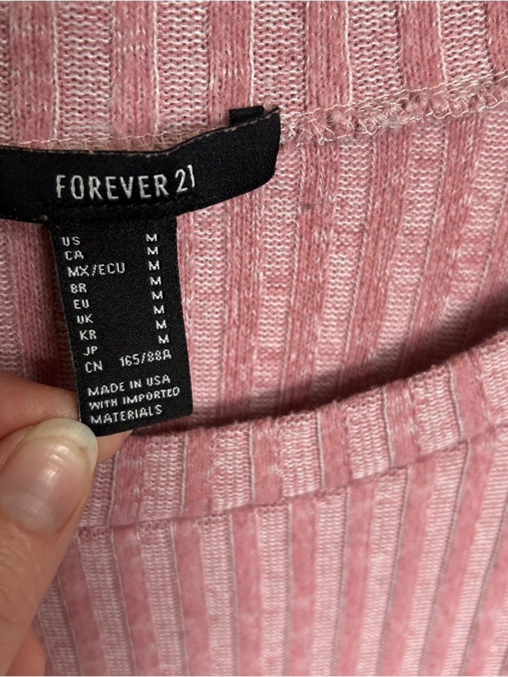 F21 Sweater Dusty Rose - Picture 4 of 9